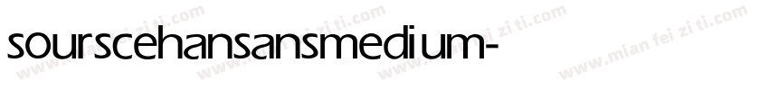 sourscehansans medium字体转换
